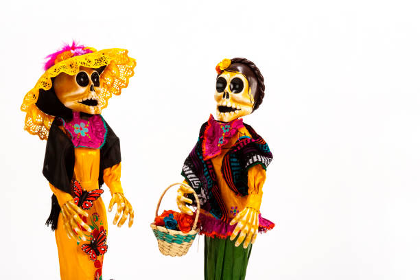 Bride and groom on the night of the dead