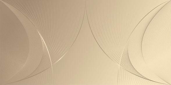 golden gradient wave background for luxury cover design, websites, presentations, promotional materials.