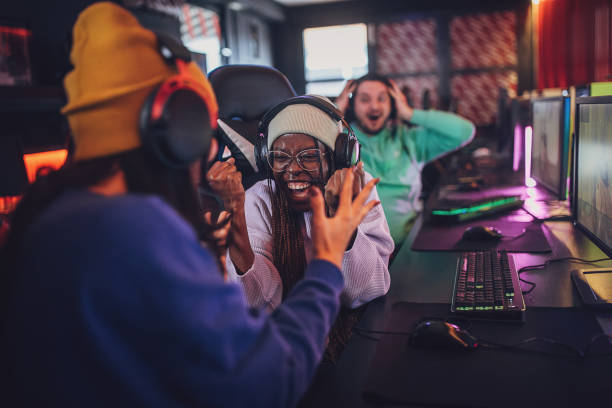 istock Gamers in gaming club 1988519215