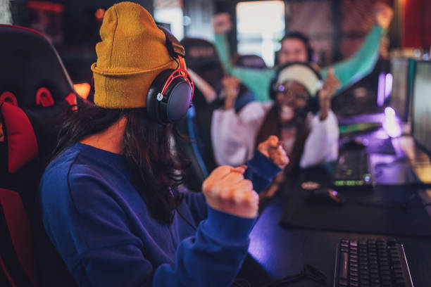 istock Gamers in gaming club 1988522332