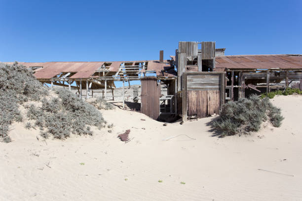 Pomona, Namibia - August 15, 2018: Pomona abandoned diamond town Namibia