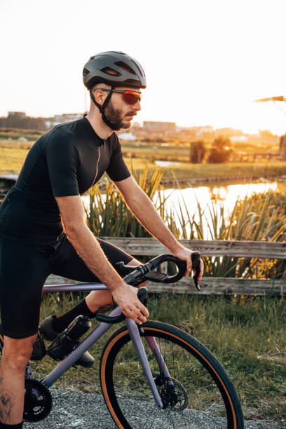 istock Cyclist in netherland at dusk 1988677424