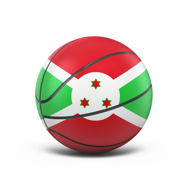 Ballot box textured with Algerian flag on white background. Horizontal composition with clipping path. Election concept.