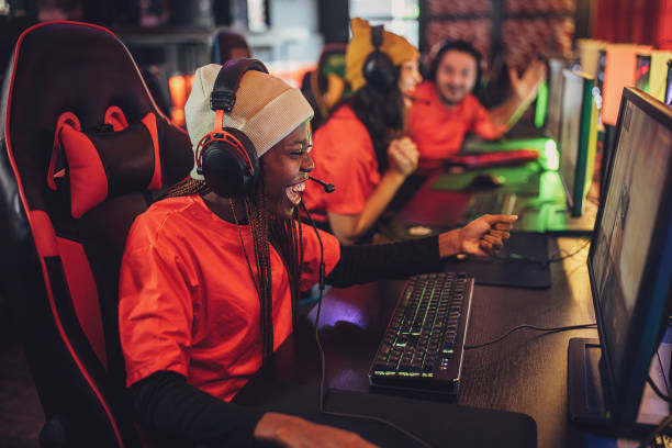 istock Gamers winning in esports 1988743694