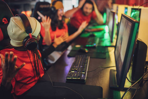 istock Gamers winning in esports 1988751041