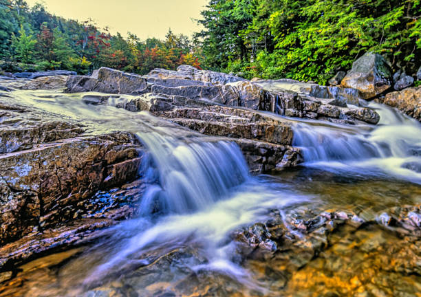Autumn at the Swift river in New Hampshire
