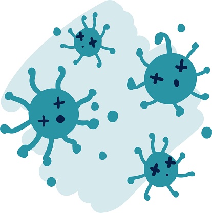 Viruses Vanquished Triumph Against the Microbe Vector. Ideal for educational materials, public health campaigns, or simply as a quirky addition to any space.