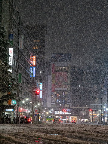It snowed in Ikebukuro on February 5, 2024.
Night view on the west side of Ikebukuro Station