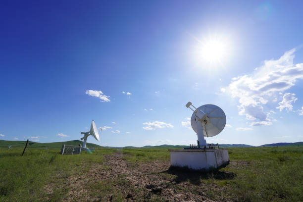 The observatory's radio telescope