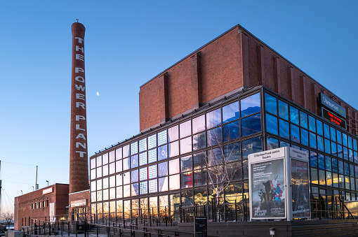 Toronto, Ontario, Canada - February 03, 2024:  The Power Plant art gallery is located in the Harbourfront district of Downtown Toronto.  It displays mainly contemporary artistic works and also hosts various art based workshops and events.