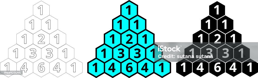 Pascal Geometry Icon The Pascal Triangle Stock Illustration - Download Image Now - Triangle ...