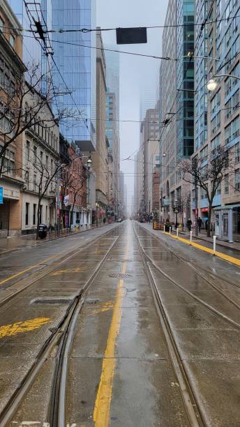 istock Winter Day on Toronto Streetcar Tracks 1988924732