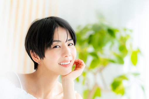Beauty image of young Japanese women
