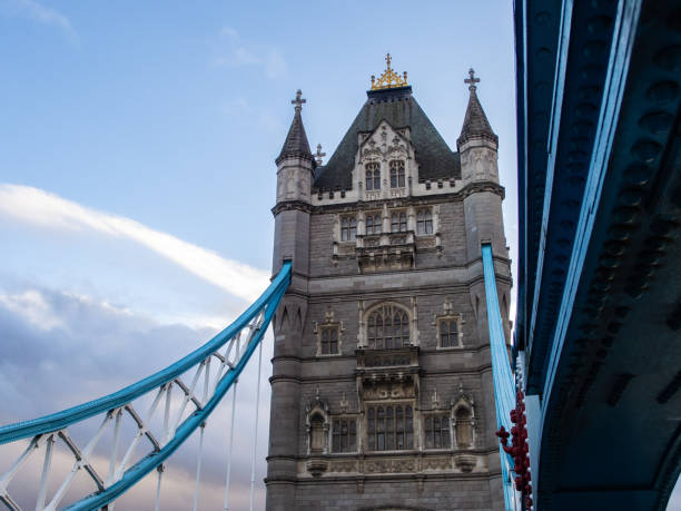 istock Cloudy dusk of Tower Bridge 1989239106