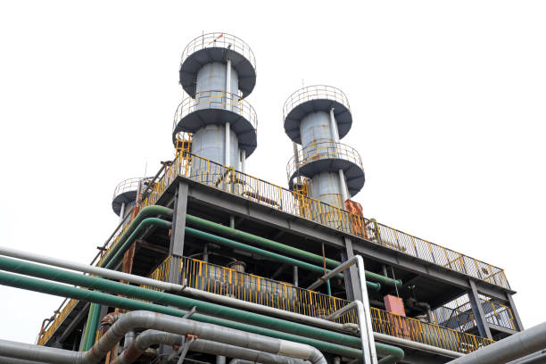 Mechanical equipment in refinery area
