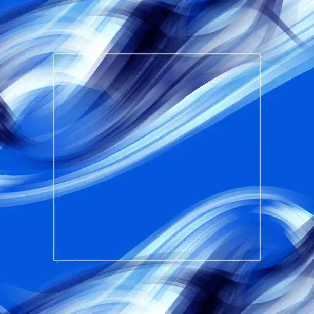 Vector illustration of Abstract smooth blue background