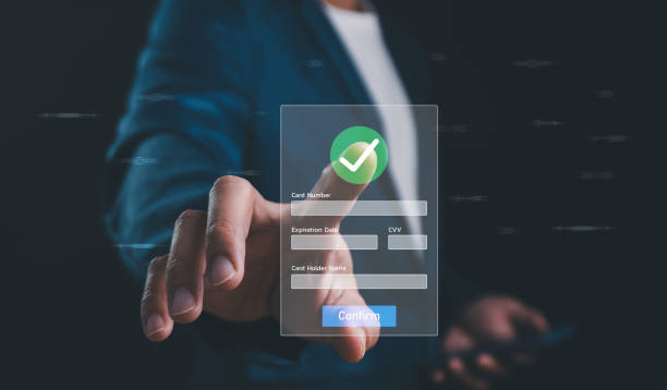 istock Digital online payment concept. Digital banking network. Businessman using smartphone with icons on virtual screen online payment, banking, online shopping. Online banking Financial transaction. 1989316030