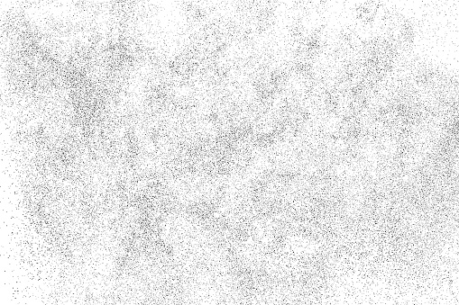 Black texture on white. Worn effect backdrop. Old paper overlay. Grunge background. Abstract pattern. Vector illustration.