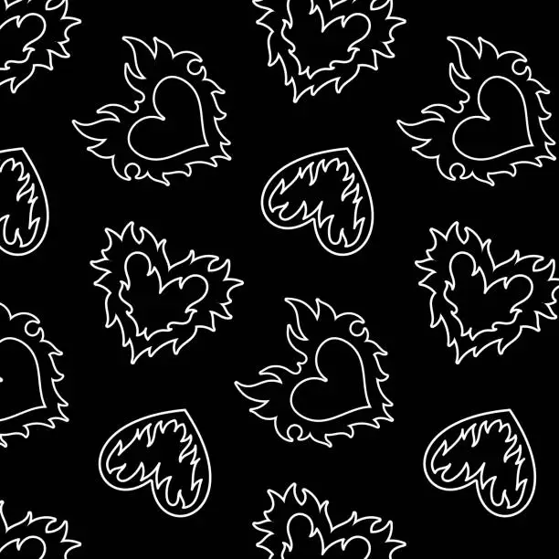 Vector illustration of Modern youth fashionable pattern. Y2K background in the style of the 00s 90s. Seamless vector pattern background for textile, fabric, wallpaper, wrapping