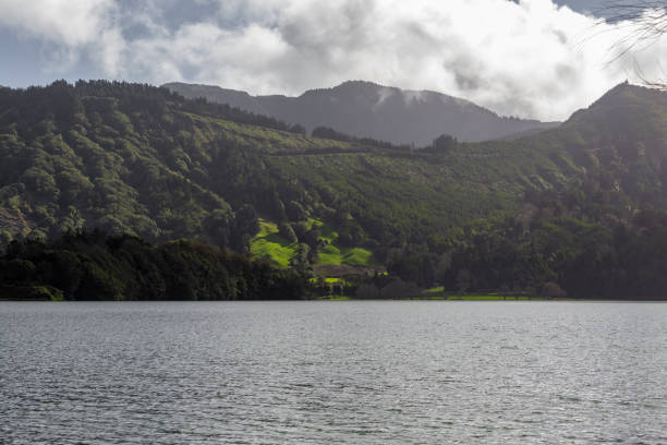 Lake seven City's in the São Miguel Island in the Azores stock photo