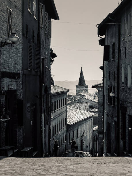 istock Timeless Urbino: A Monochrome Glimpse of History 1989580587