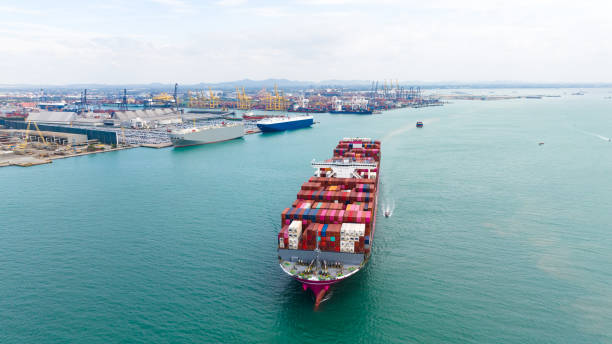 istock logistic cargo container ship sailing in sea to import export goods and distributing products to dealer and consumers across worldwide 1989622130