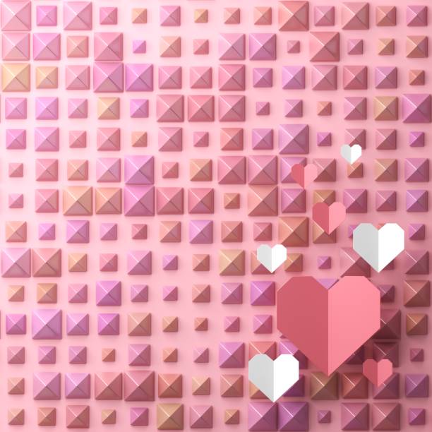 istock valentine day 3D illustration. red design background. celebration decoration love art. 1989633601