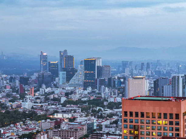 istock Skyline of Mexico City from above. 1989638448