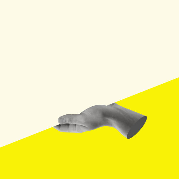 istock Modern design, contemporary art collage with human hand. 1989704501