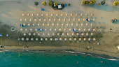 Aerial view of the seafront of Limassol, Cyprus.