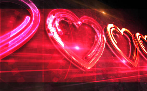 istock Heart love symbol digital concept 3d illustration 1989799021