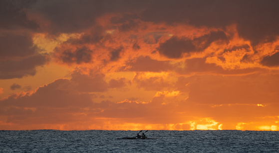 Sunset Kayaking at Byron Bay