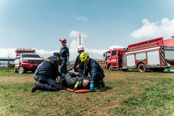 istock Paramedics helping an accident victim 1989826083