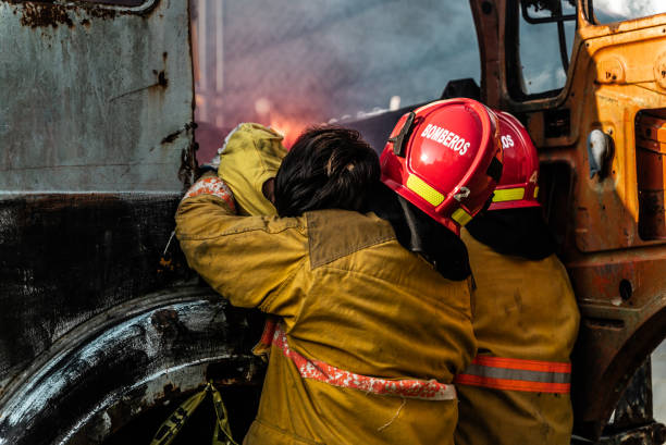 Portrait of Rescue Fire Fighter team