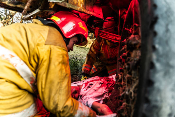 istock Paramedics helping a car accident victim 1989835215