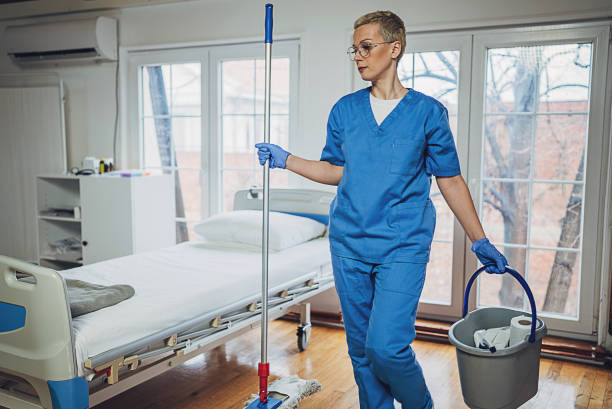 istock Hygiene worker at the hospital ward 1989901950