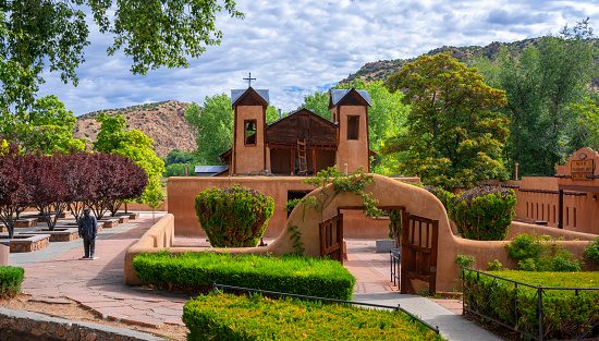 El Santuario de Chimayo Church in New Mexico, USA