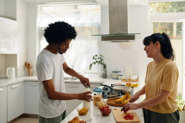 istock Young woman looking at husband 1989968383