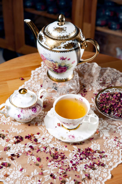 istock Porcelian Cups and Tea 1990001985