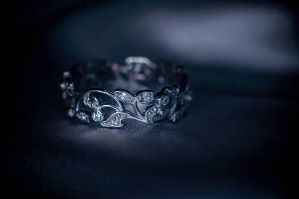 Ring box with diamond ring