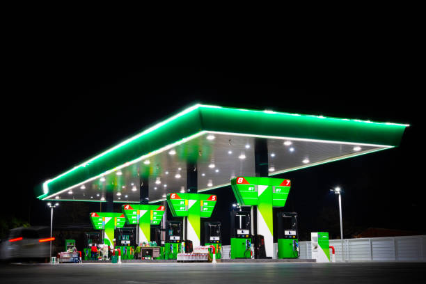 istock green petrol station at night 1990062003
