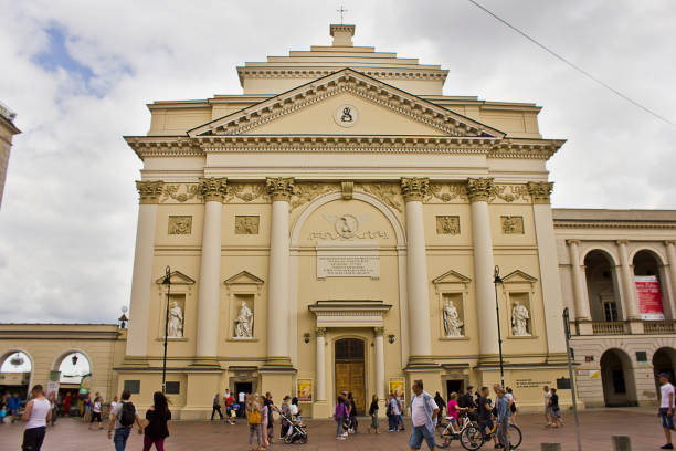 Warsaw, Poland - 24 july: St Anne's Church, a 17th century Catholic church in the Classicist style 24 july, 2022 in Warsaw, Poland