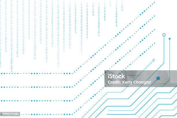 Circuit Line Object Circuit Lines Technology Abstract Background Digital Circuit Lines And ...