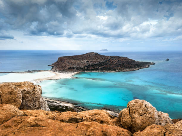 Balos lagoon in Crete, Greece.