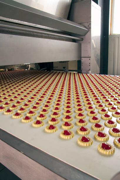 istock Production cookies in factory 1990211190