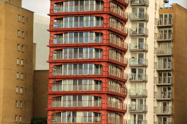 London, United Kingdom – October 13, 2013: The buildings in Canary Wharf, London