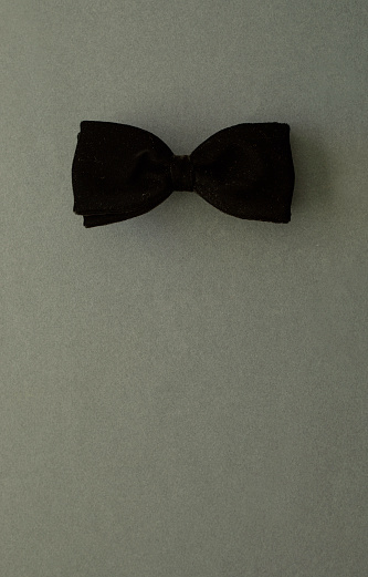 Black bow tie.