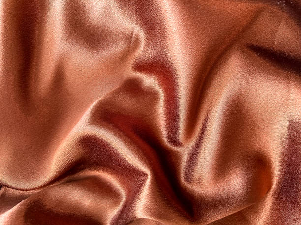 istock A close-up of brown satin as a background 1990378117
