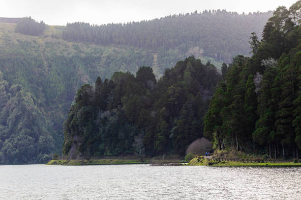 Lake Seven city's São Miguel Island stock photo