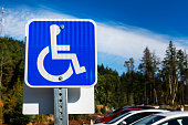handicapped parking area in Canada